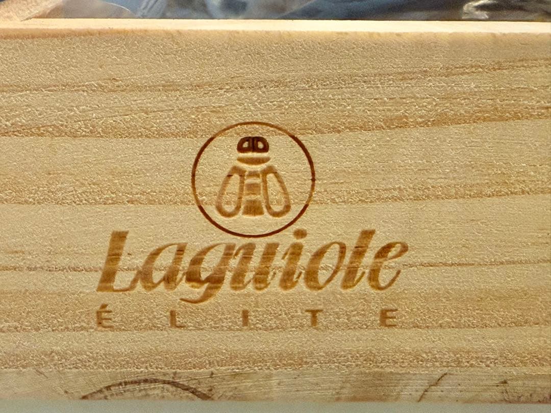 Laguiole elite カトラリーセット 24本入り　ブラック 刻印入り