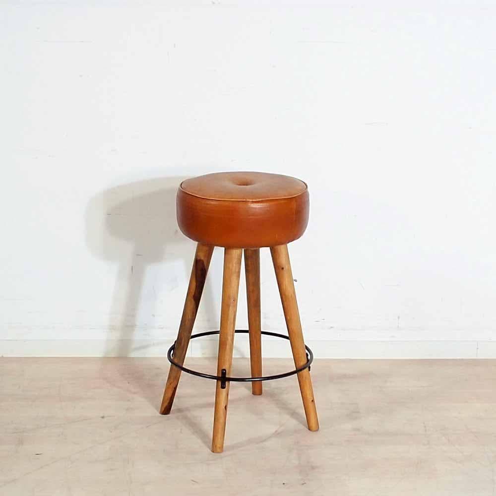 スツール LIFE FURNITURE SF LEATHER STOOL ZR24384