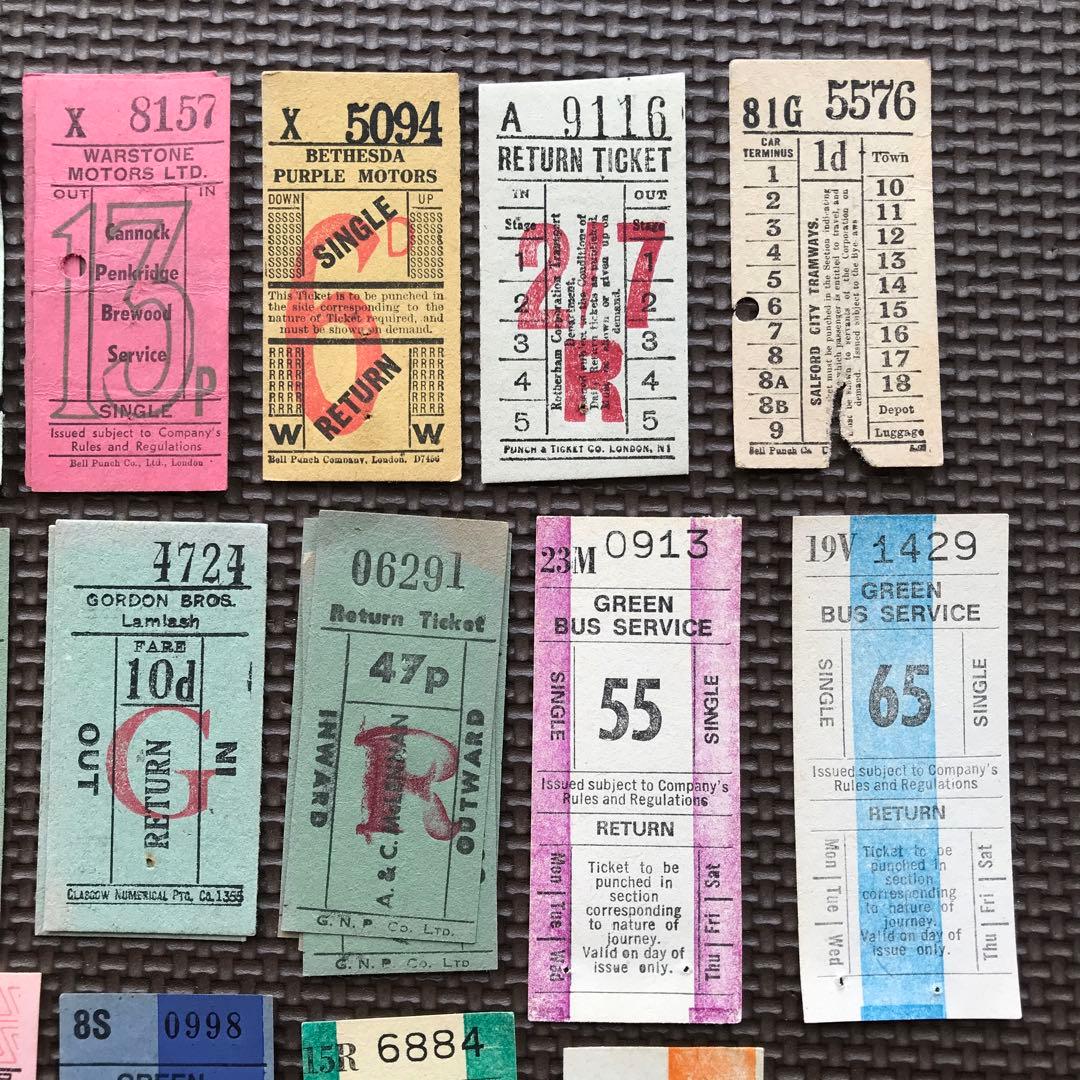 イギリス ヴィンテージ バスチケット 50枚以上 - メルカリ