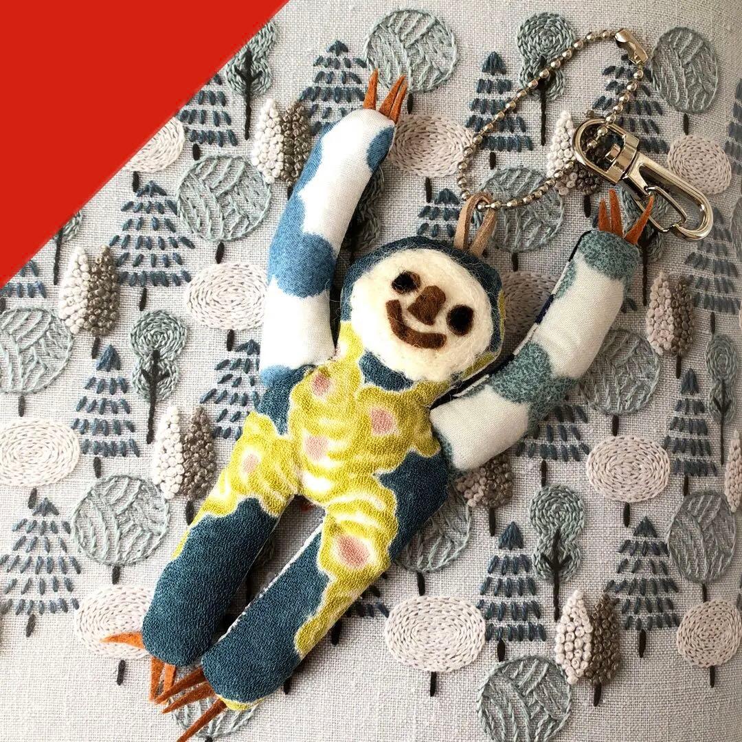 helmi ミナペルホネン オノメカマン キーホルダー ハンドメイド ハギレ