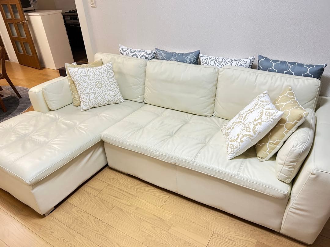 【値下げ・送料込】ニトリ | コーナーソファ | ①2人用ソファ部分