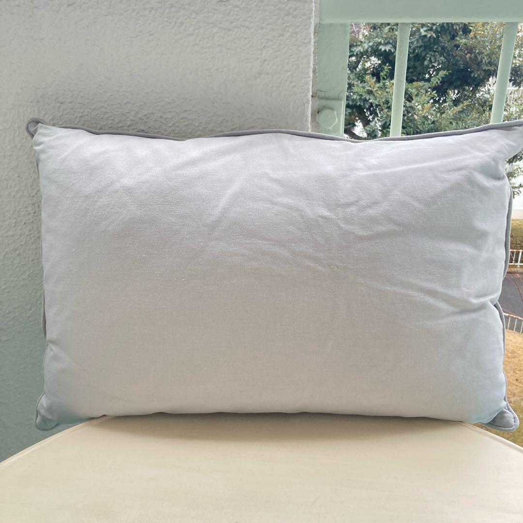 ローラアシュレイイギリス老舗 一面刺繍枕クッション フェザーパッド