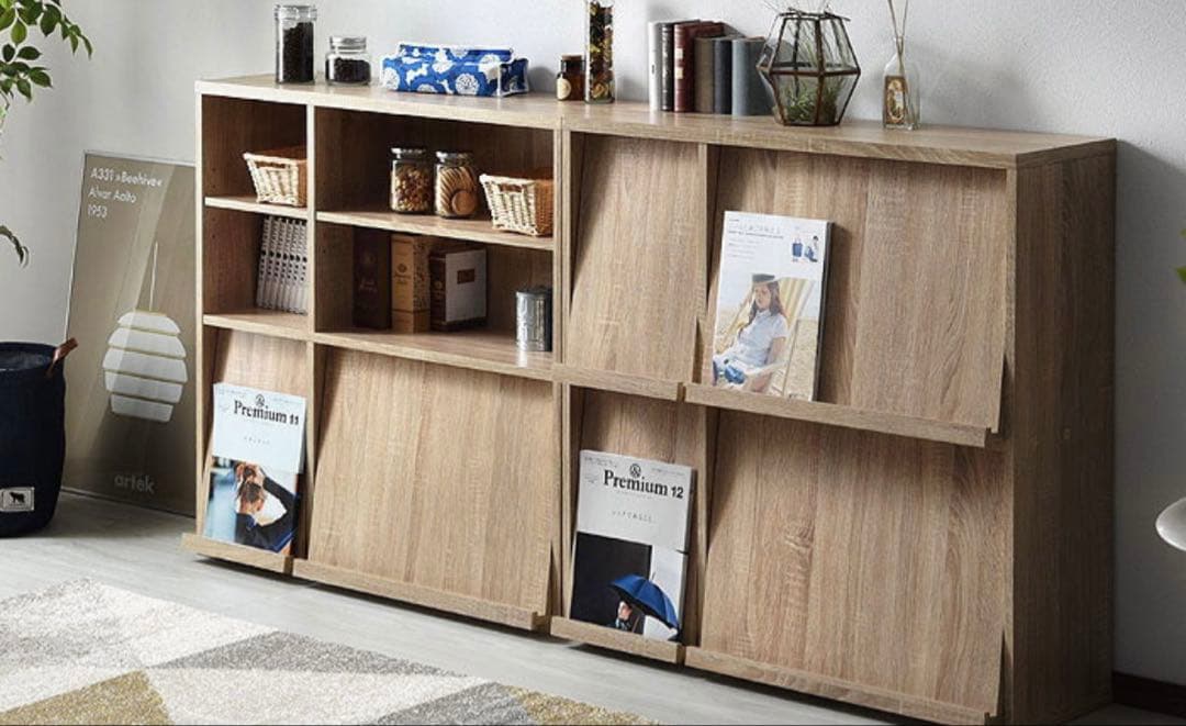 本棚 棚 収納棚 ディスプレイラック 木目調　オーク（最終値下げ）