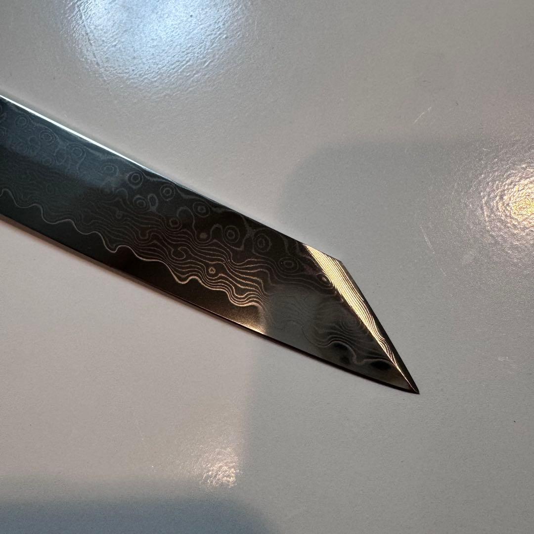 240mm 柳刃包丁 ダマスカス 人工象牙八角柄 和包丁 - メルカリ