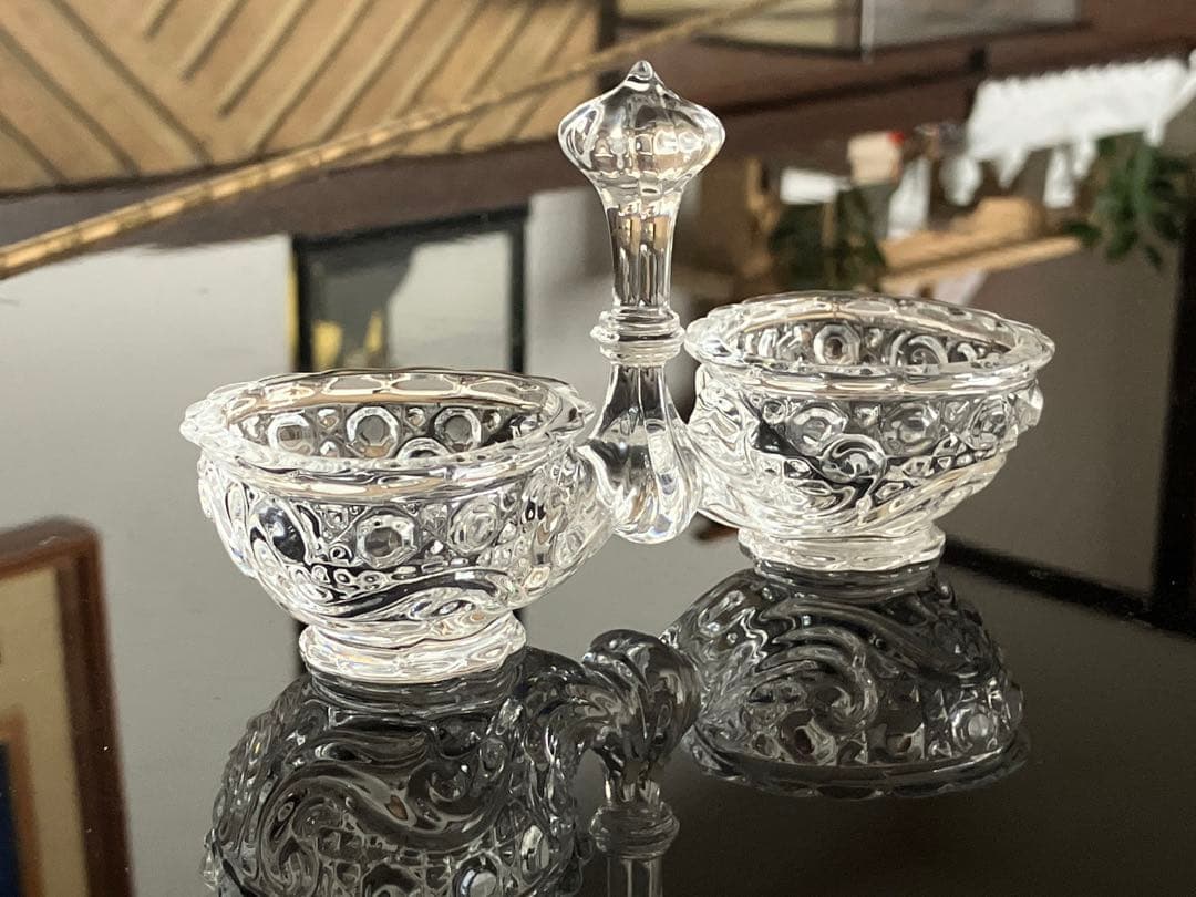 バカラ 「ロザス（Rosace）」クリスタル　ソルト&ペッパー