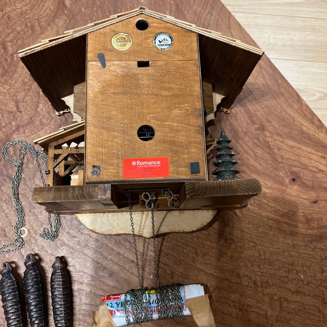 木製 鳩時計 からくり時計　ドイツ製　ロマンス社
