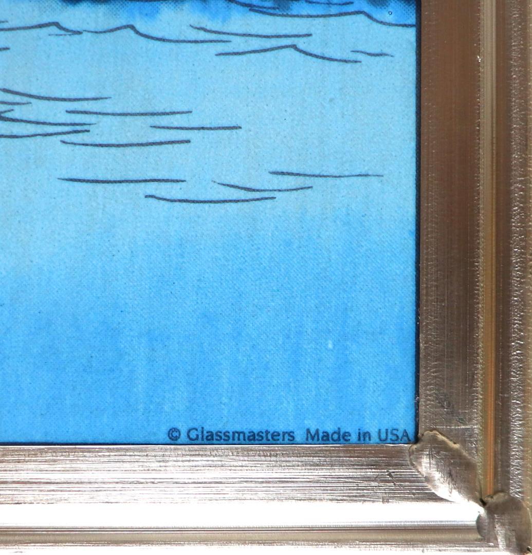 浮世絵 歌川広重 亀戸天神境内 ヴィンテージステンドグラス 珍品 名所江戸百景