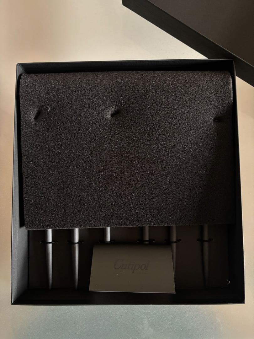 【新品未使用】Cutipol/クチポール デザート6本セット(ブラックボックス)