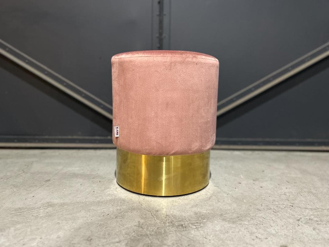 【廃番レア】KARE / カレ｜チェリー モーブ ブラス｜オットマン・スツール