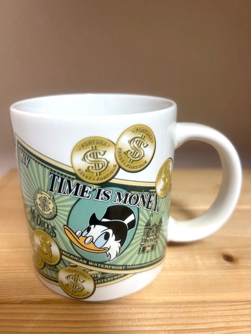 スクルージマクダック 紙幣 マグカップ 金貨