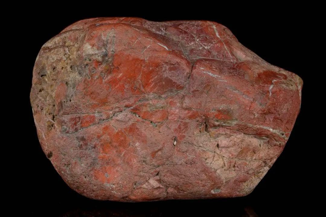 佐渡 赤玉石 赤石 碧玉 台座付 1.6kg 水石 鑑賞石 天然石 盆石 飾石