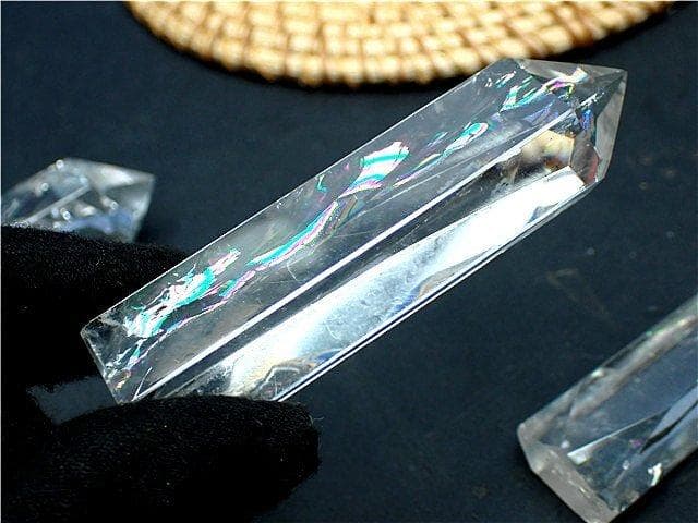 AAA級☆天然レインボー水晶六角柱七星陣B87B7/250B17D