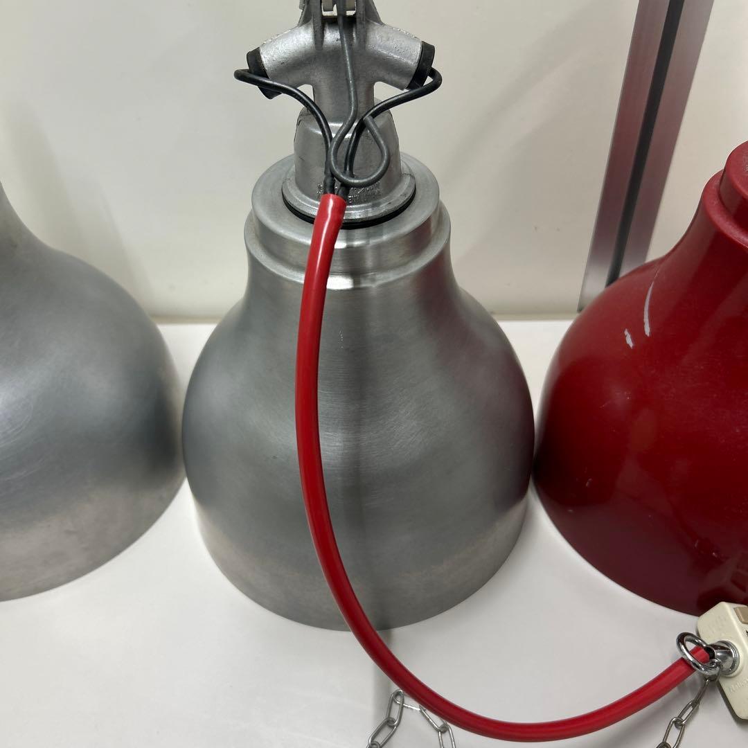 工業用 ペンダントライト ランプシェード 昭和レトロ 工場灯 3個セット