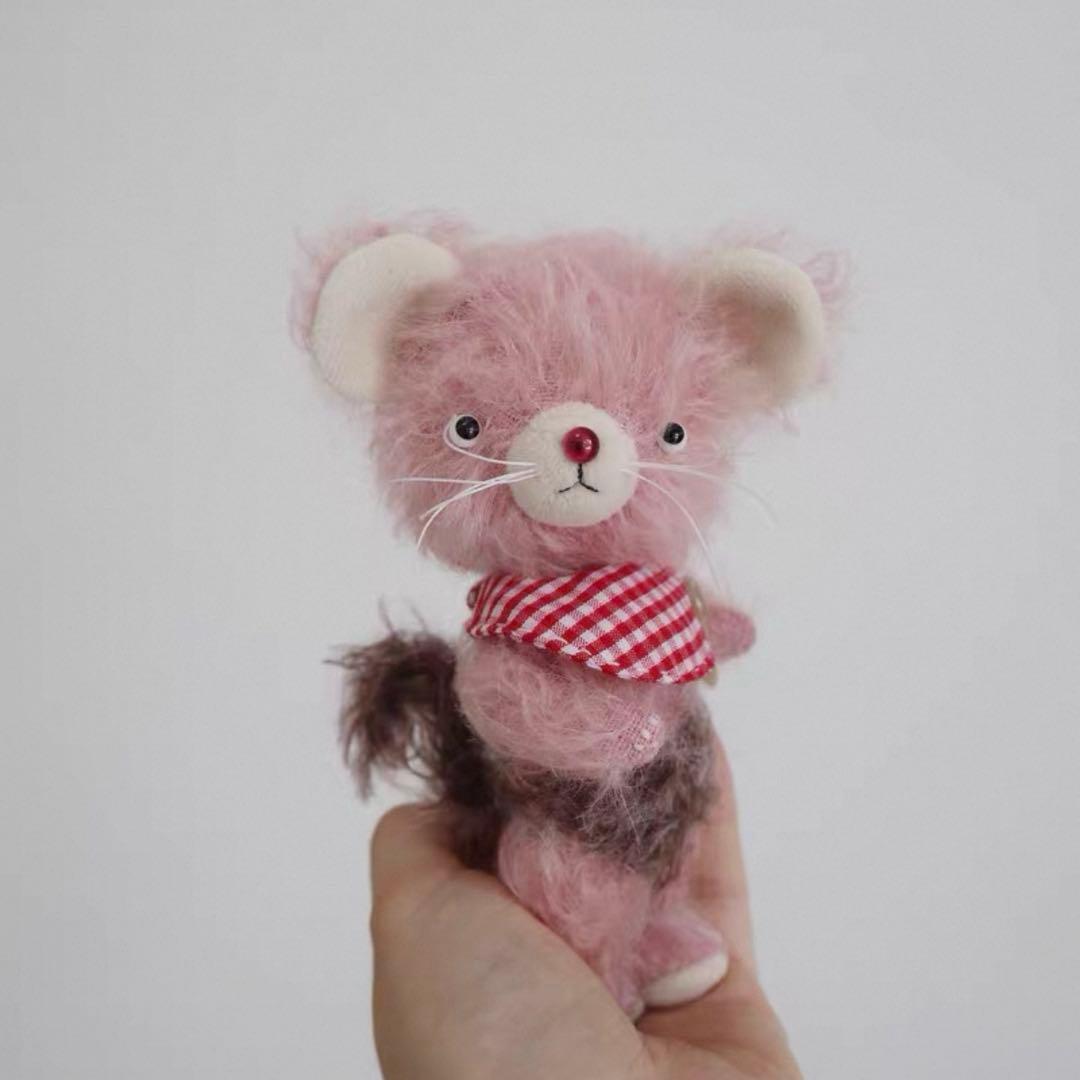 甘苺仔鼠 アーティストベア 海外作家様 ハンドメイド テディベア ぬいぐるみ