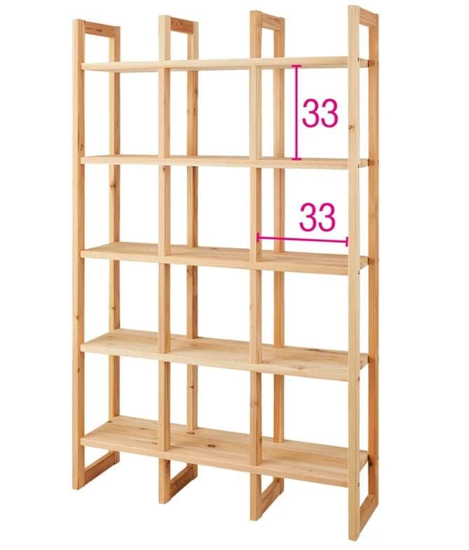 [dinos] 手渡なら39,000円に値下げ 国産杉 ディスプレイラック