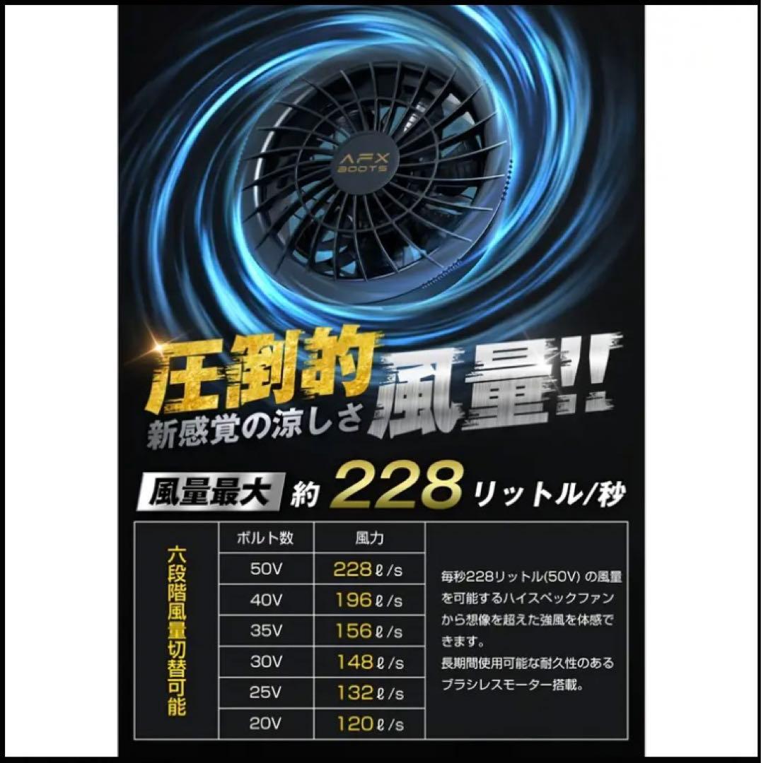 ★新品★空調服ファンバッテリーセット　AFXBOOTS 50V