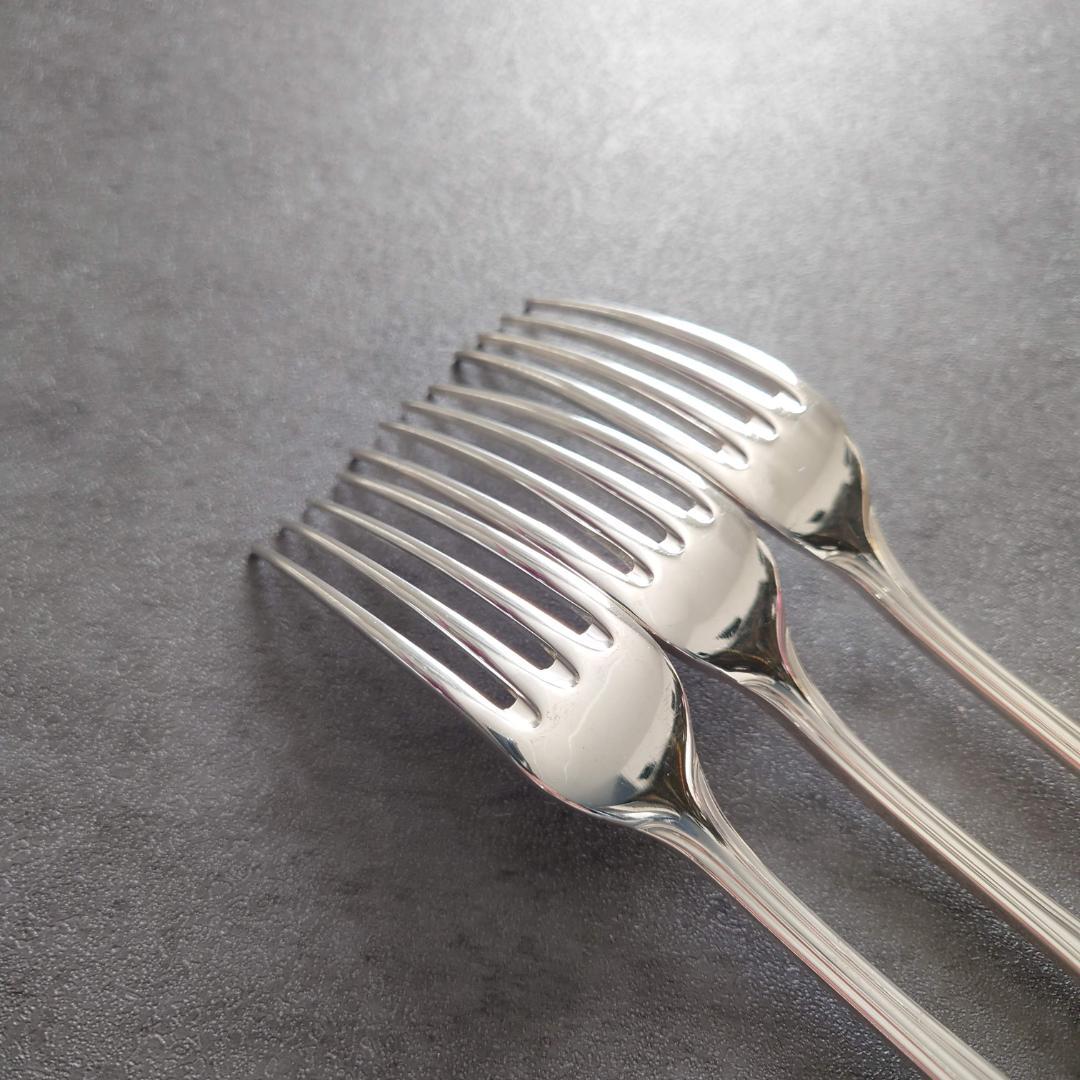 美品 希少 クリストフル アルビ デザートフォーク 3点