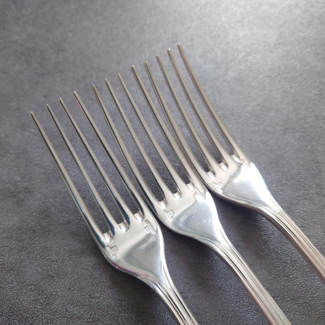 美品 希少 クリストフル アルビ デザートフォーク 3点