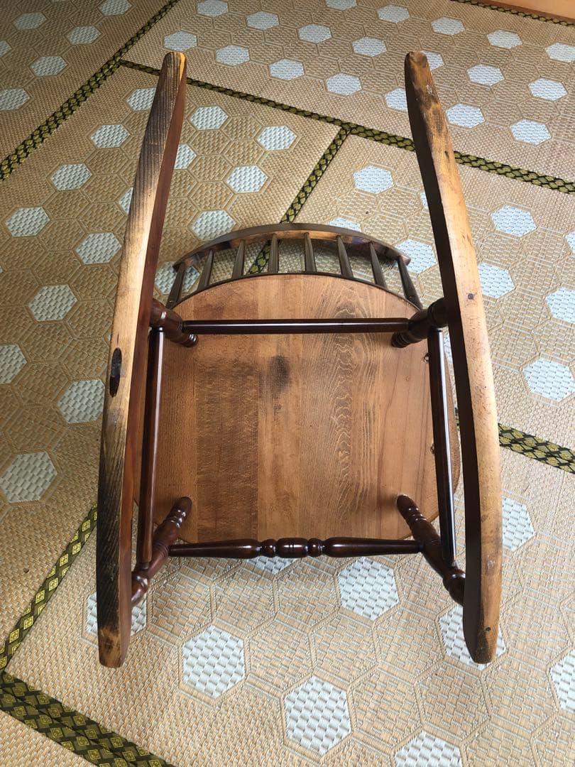 ビンテージ ロッキングチェア 飛騨家具 アンティーク カリモク キツツキ