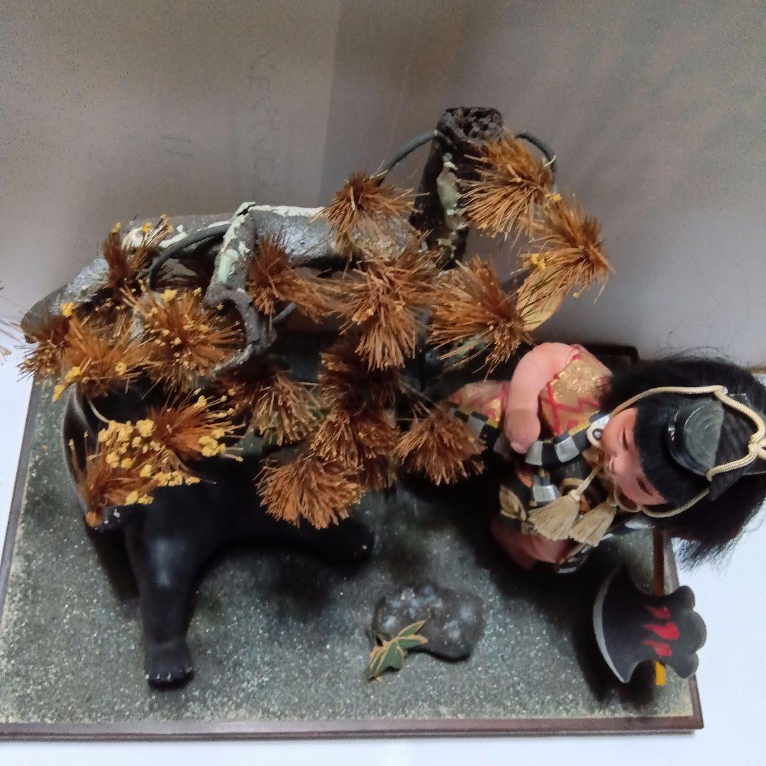 #昭和レトロ　金太郎 五月人形 　　　ケース無し　約65年前 　古い節句人形