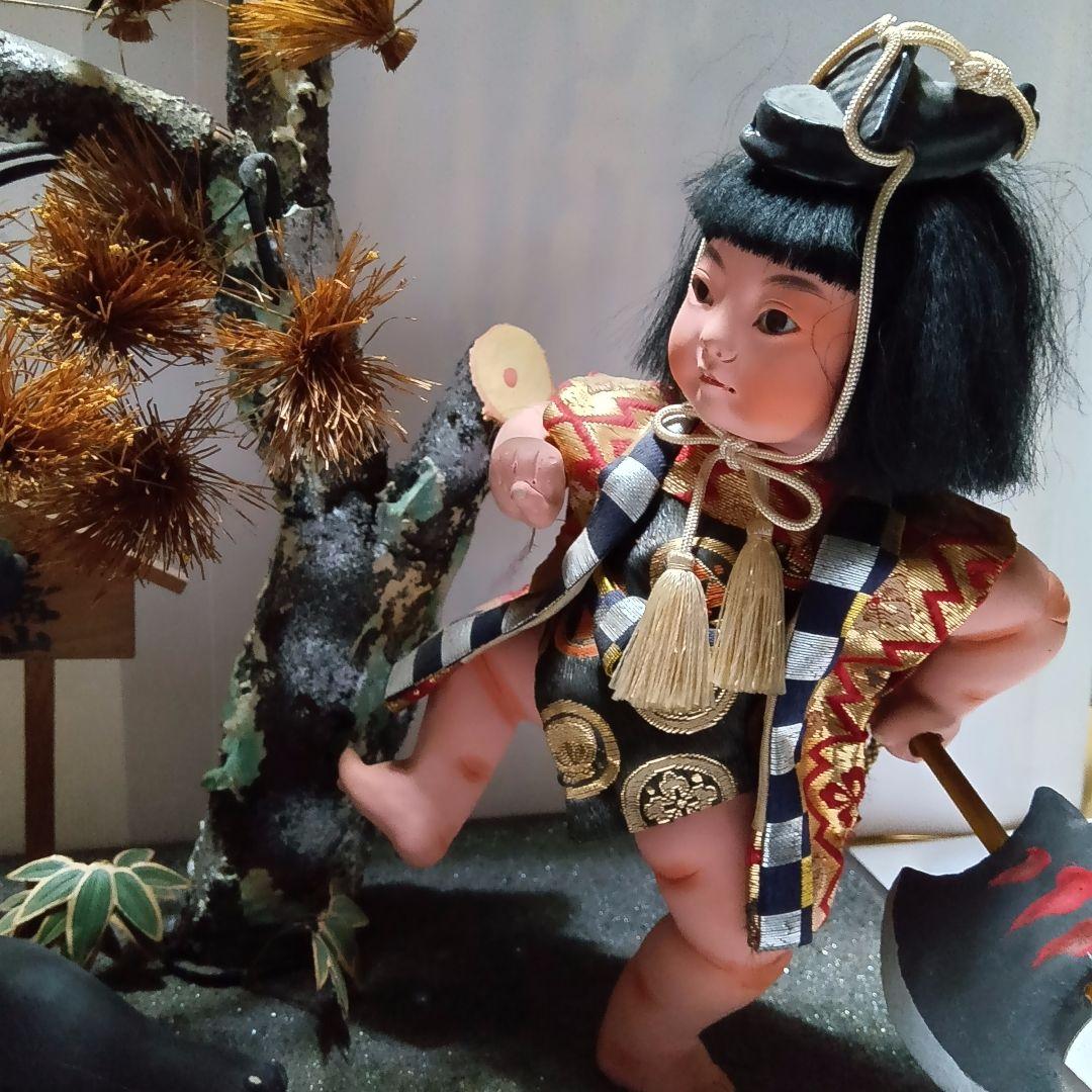 #昭和レトロ　金太郎 五月人形 　　　ケース無し　約65年前 　古い節句人形