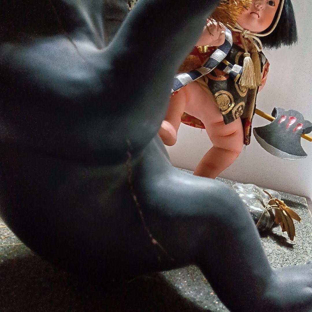 #昭和レトロ　金太郎 五月人形 　　　ケース無し　約65年前 　古い節句人形