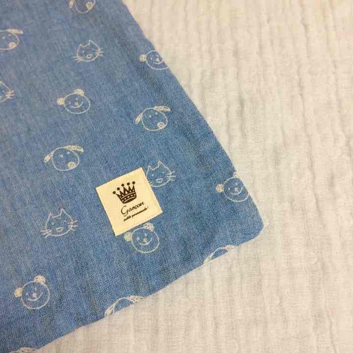 sae♡8重ガーゼケット ミニサイズ♡雲のガーゼ限定ブルー2750円