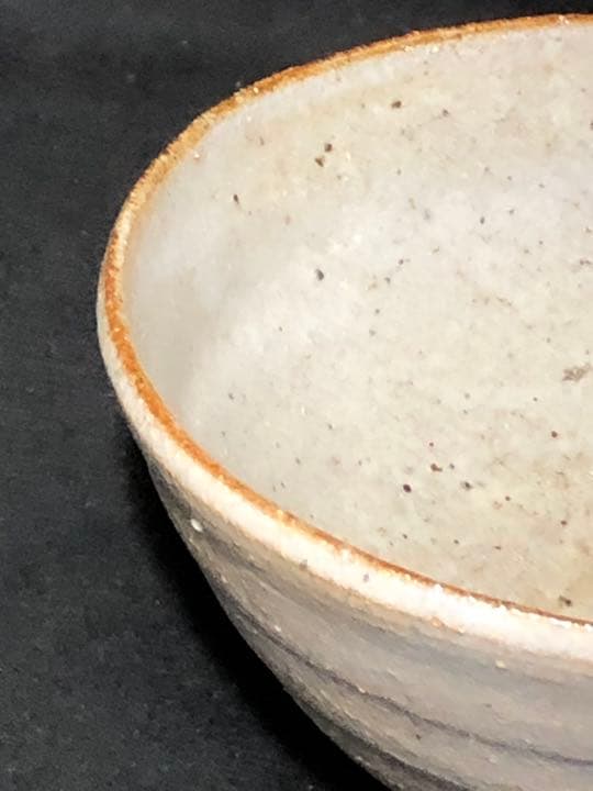 茶道具】唐津井戸茶碗 曹源窯坂本喜昭作 梅花皮 唐津焼 抹茶碗 茶碗