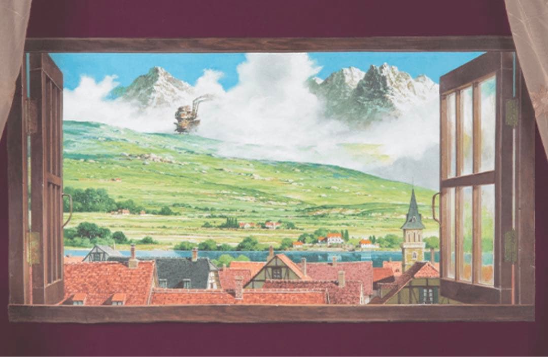 ジブリ美術館オリジナル 壁窓 「ハウルが来る町」 ジブリ美術館限定
