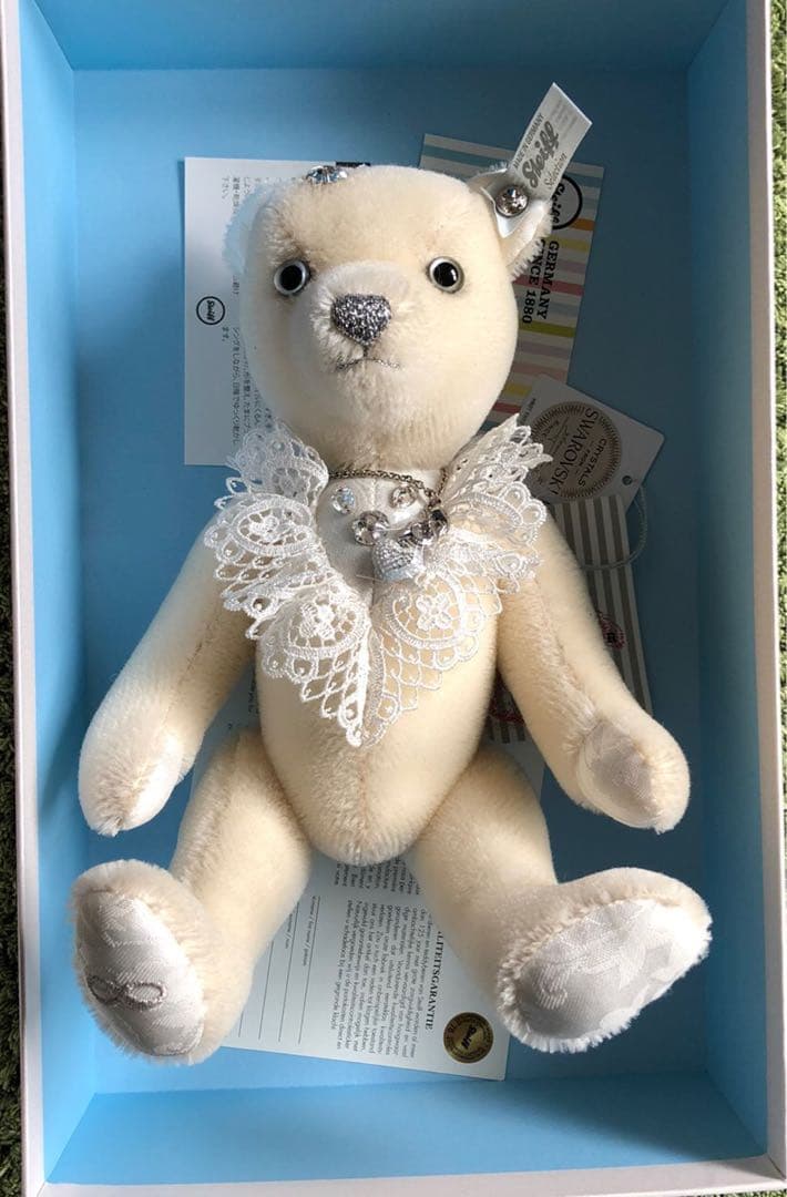 シュタイフ　steiff ペアテディベア【スワロフスキー】