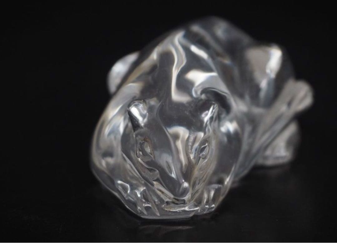 送料無料　時代物　天然水晶製鼠　縁起物　6×4×2.5ｃｍ　重70ｇ　本物保証