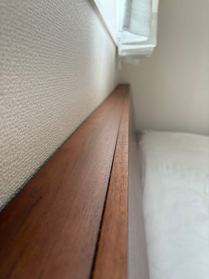 美品 ニトリ すのこ ローベットフレーム(Q)クイーン ミドルブラウン