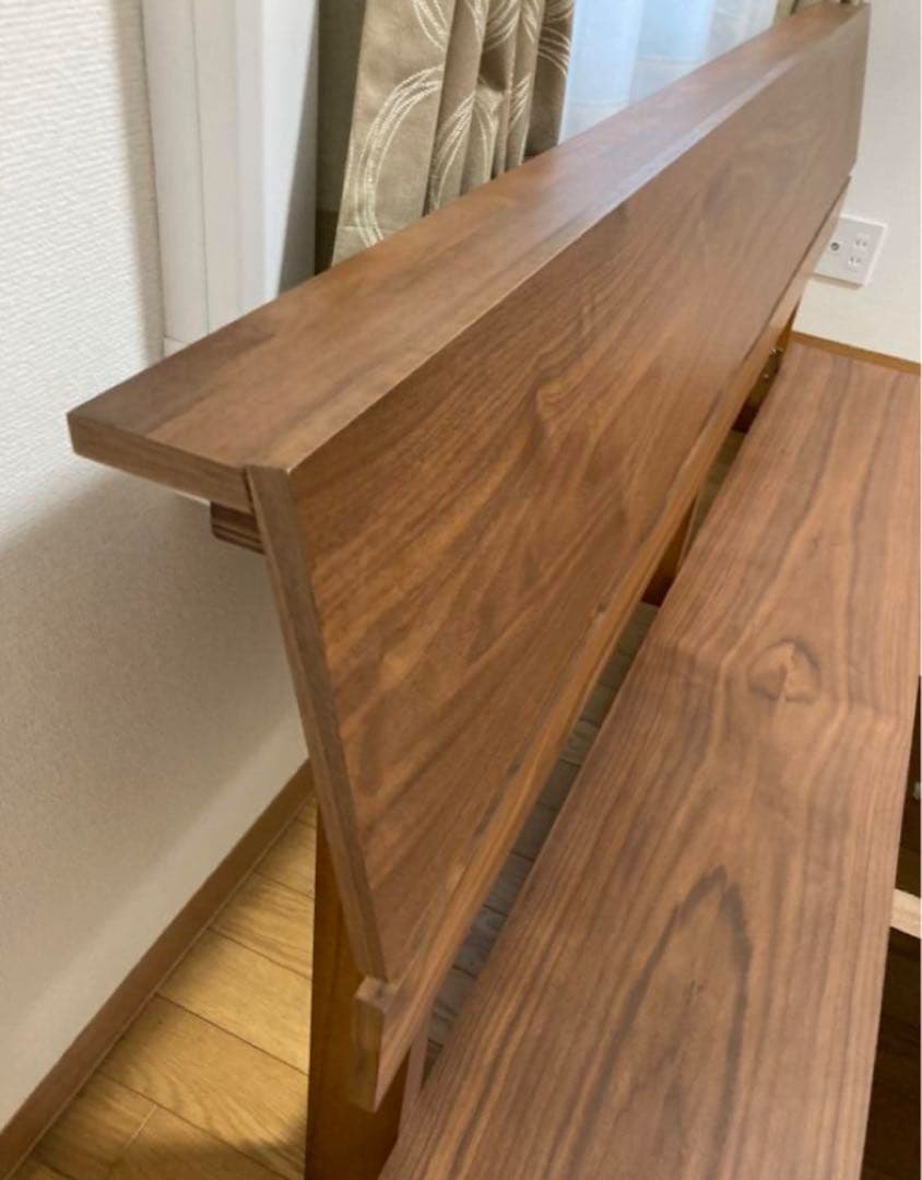 美品 ニトリ すのこ ローベットフレーム(Q)クイーン ミドルブラウン