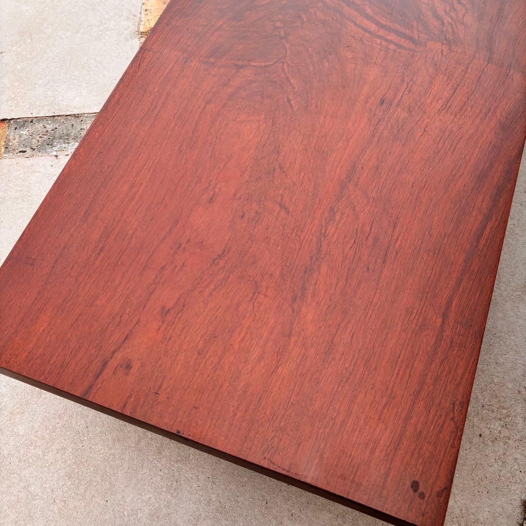 アンティーク 無垢材 一枚板センターテーブル 硬質で重厚な一枚板　ローテーブル