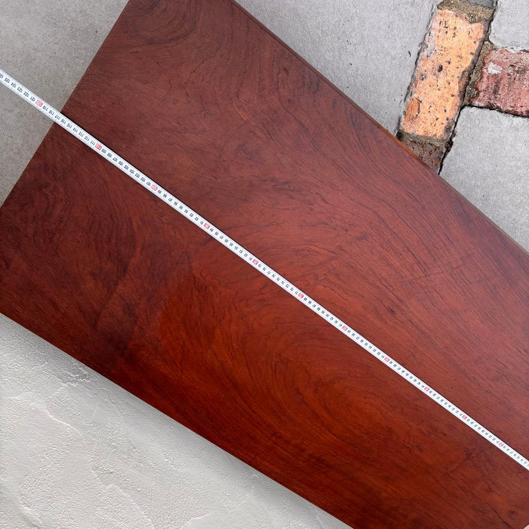 アンティーク 無垢材 一枚板センターテーブル 硬質で重厚な一枚板　ローテーブル