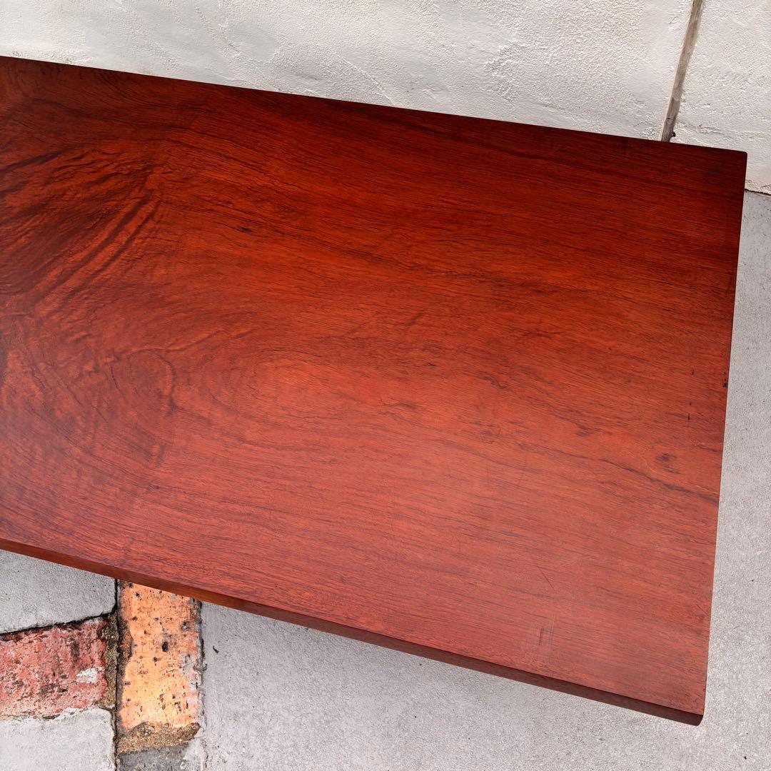 アンティーク 無垢材 一枚板センターテーブル 硬質で重厚な一枚板　ローテーブル