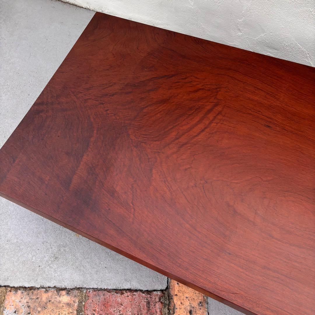 アンティーク 無垢材 一枚板センターテーブル 硬質で重厚な一枚板　ローテーブル