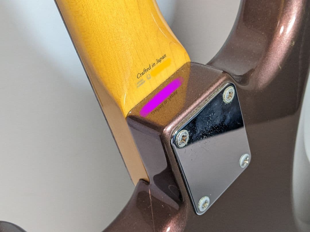 Fender Japan Burgundy Matching Head ストラト