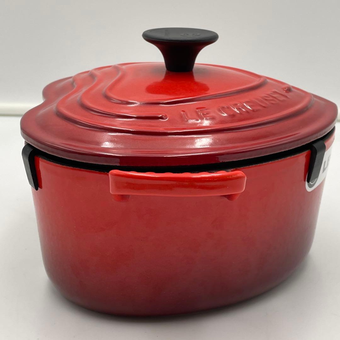 ル・クルーゼ ココット・ダムール ハート型鍋 2.0L チェリーレッド