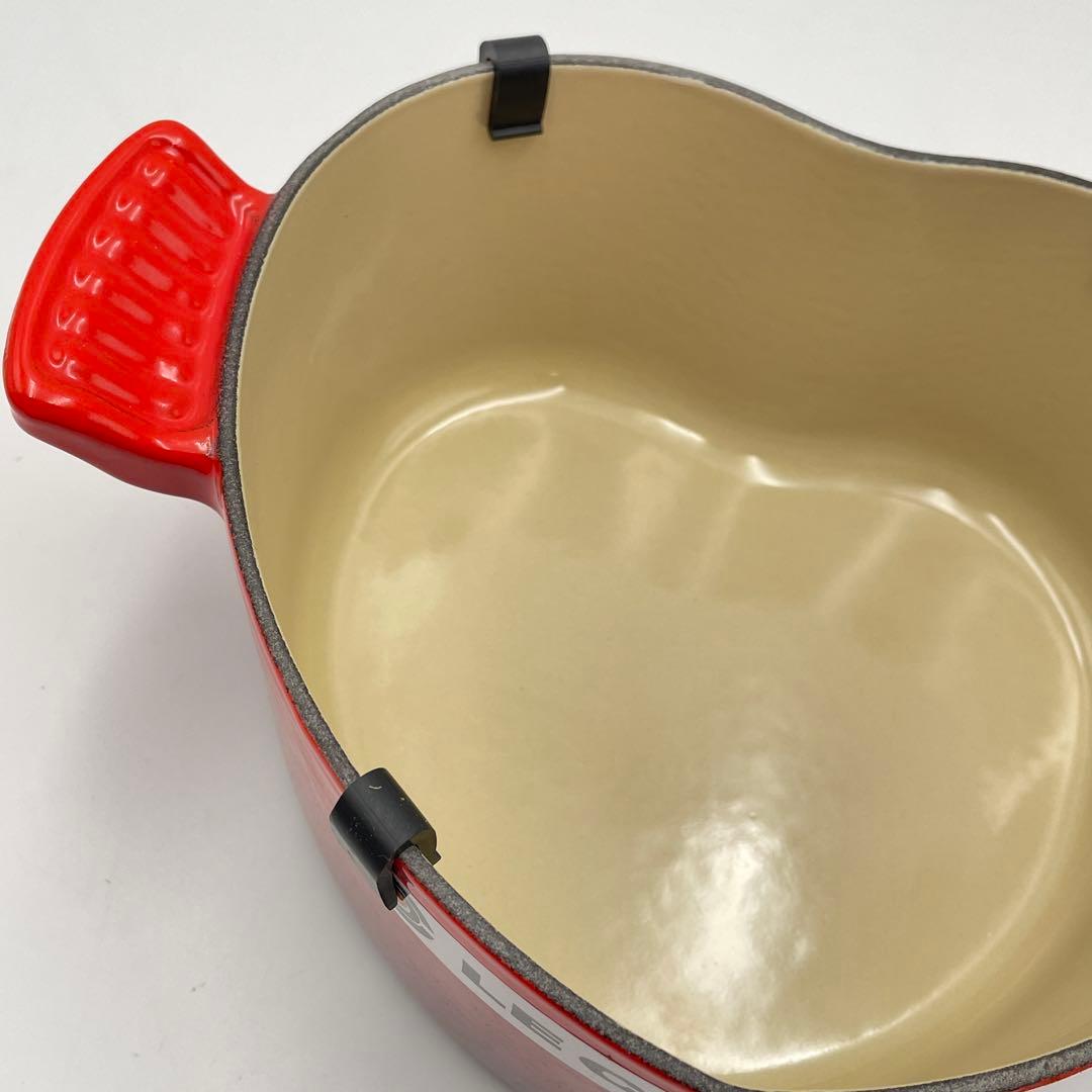 ル・クルーゼ ココット・ダムール ハート型鍋 2.0L チェリーレッド