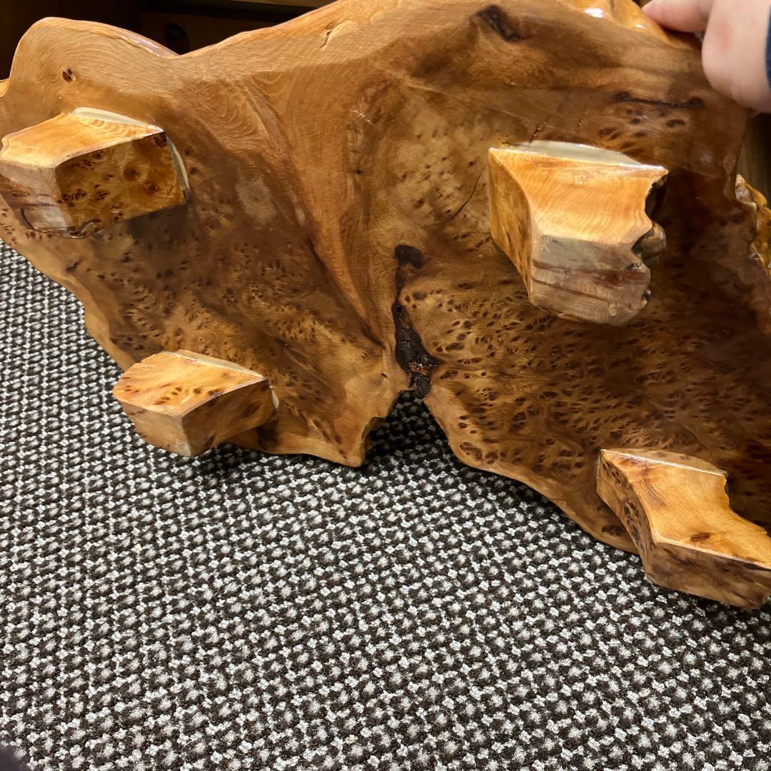 自然形状が素敵な　瘤テーブル　花台　置物用台