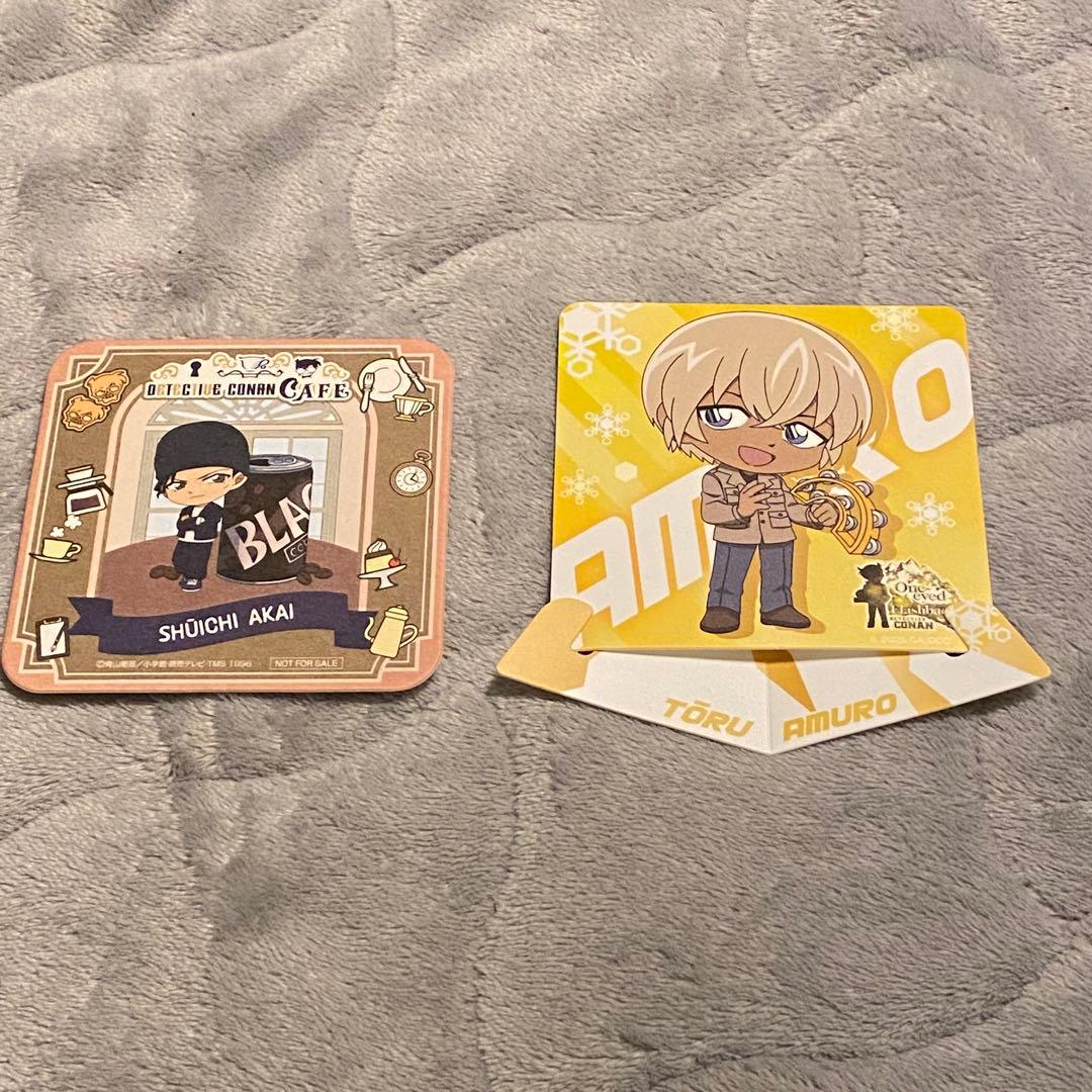 名探偵コナン ドリンク特典 コースター 赤井秀一 安室透 セット - メルカリ
