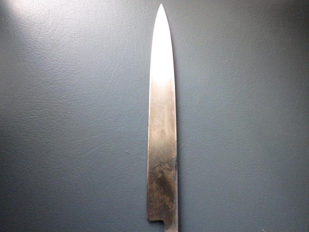 b*6様 京都/有次・特製/柳刃刺身包丁★黒水牛柄・霞手研ぎ済み★