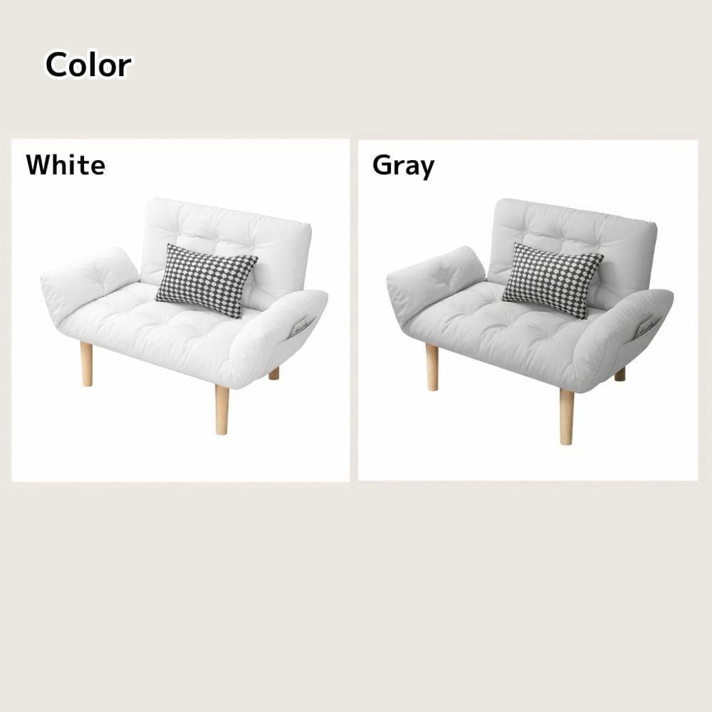 ソファ2人掛けリクライニング幅125cmコンパクト北欧ローソファ灰色グレー