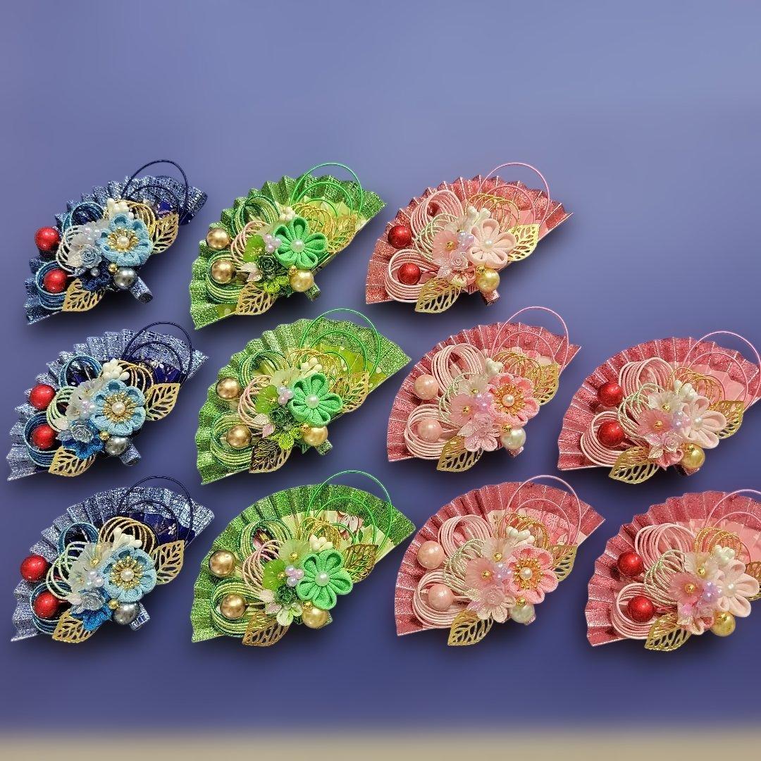 まーちゃん《水引素材》友禅和紙使用扇子