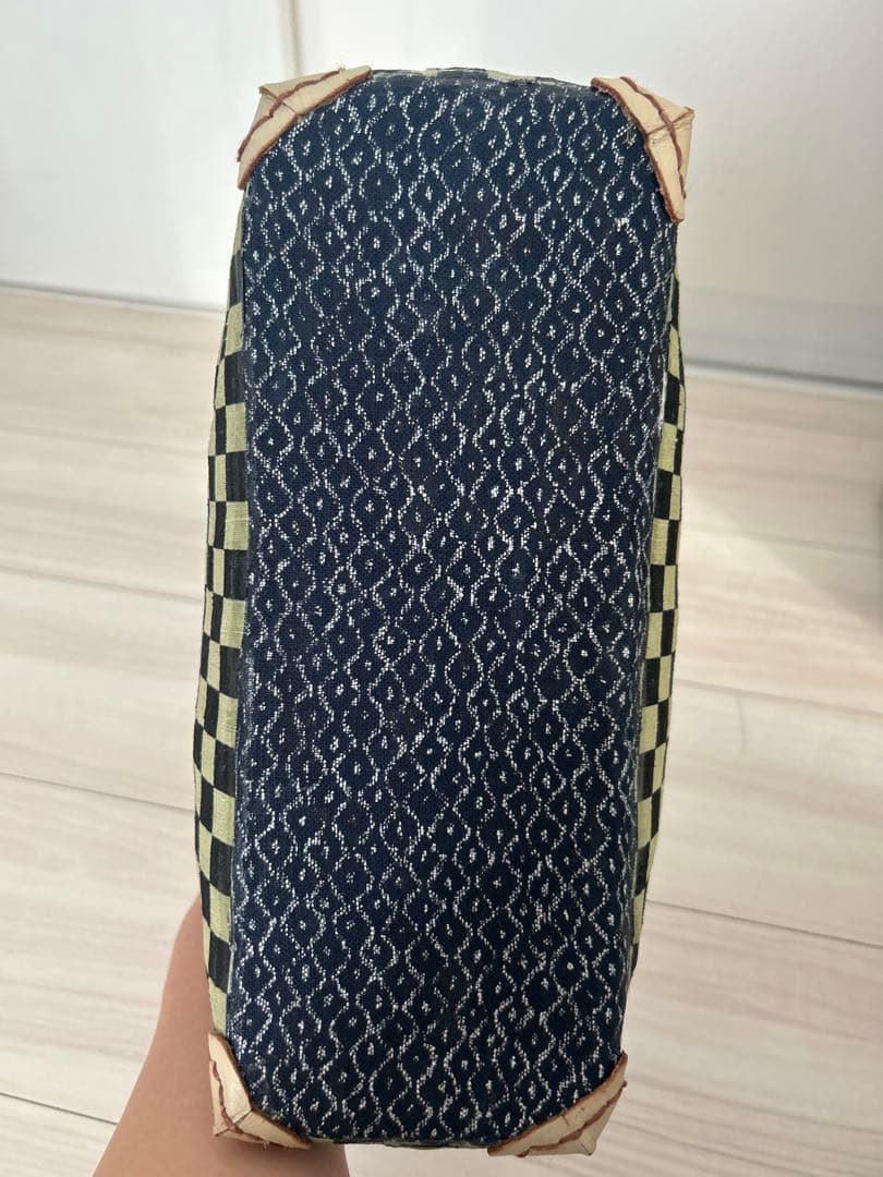 かごバッグ　一閑張　塩のカゴバック