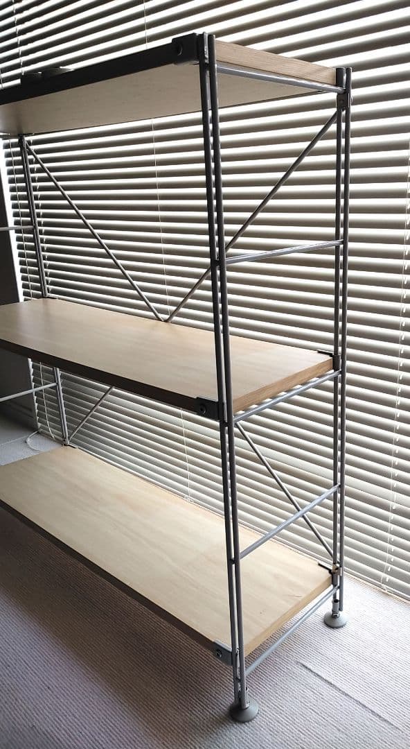 【最終値下げ】 無印良品 スチールユニットシェルフ ♪キャスター付き♪