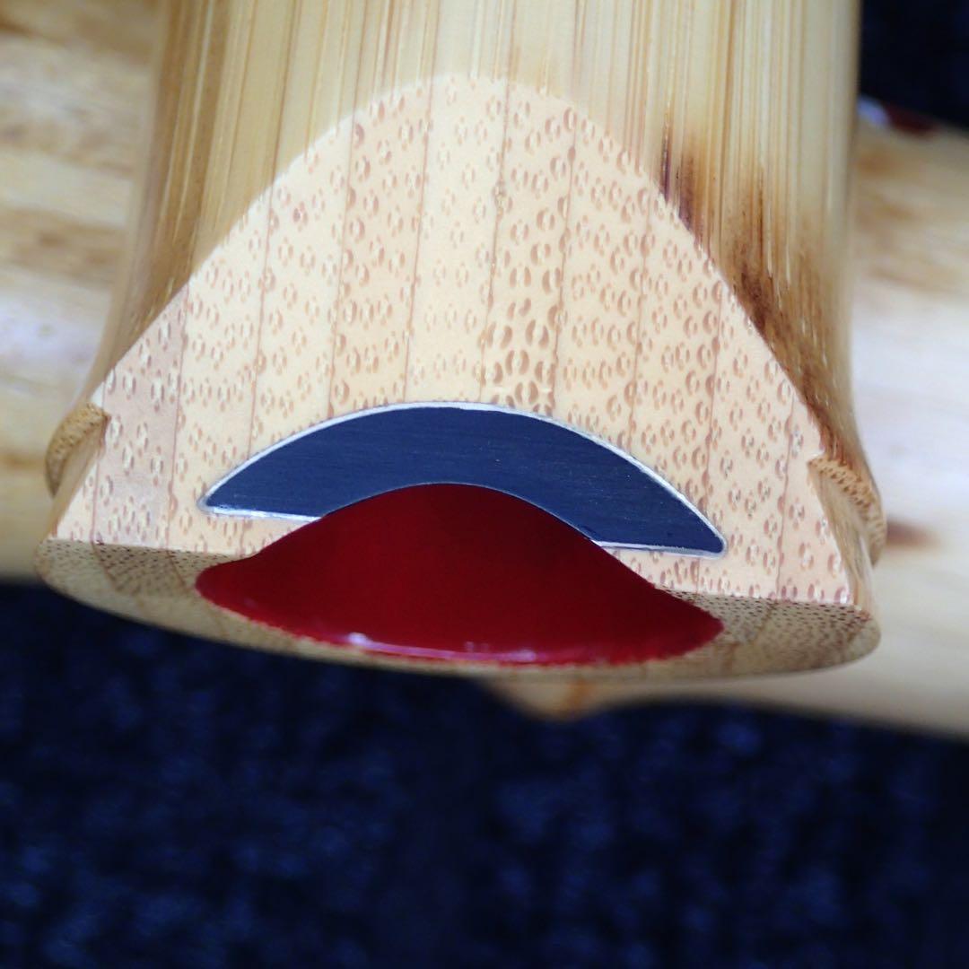 尺八 銘管 蝴蝶 1尺９寸(C♯管)七孔 品番0153