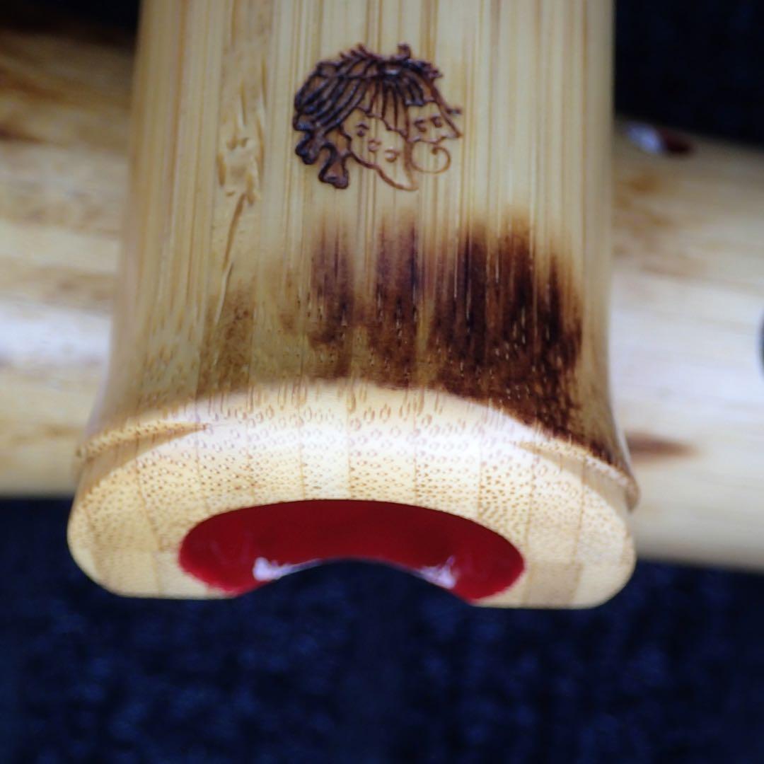 尺八 銘管 蝴蝶 1尺９寸(C♯管)七孔 品番0153