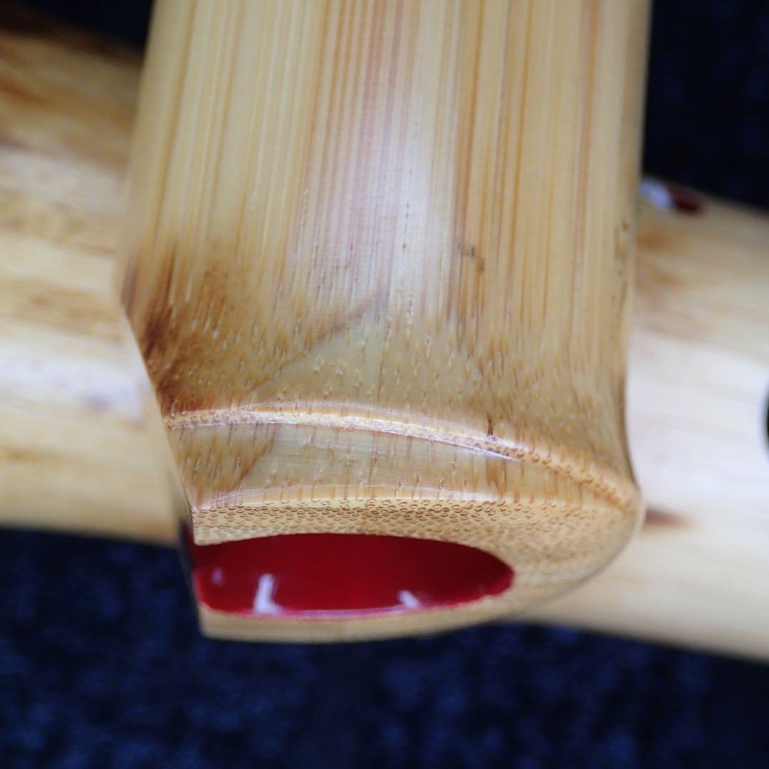 尺八 銘管 蝴蝶 1尺９寸(C♯管)七孔 品番0153